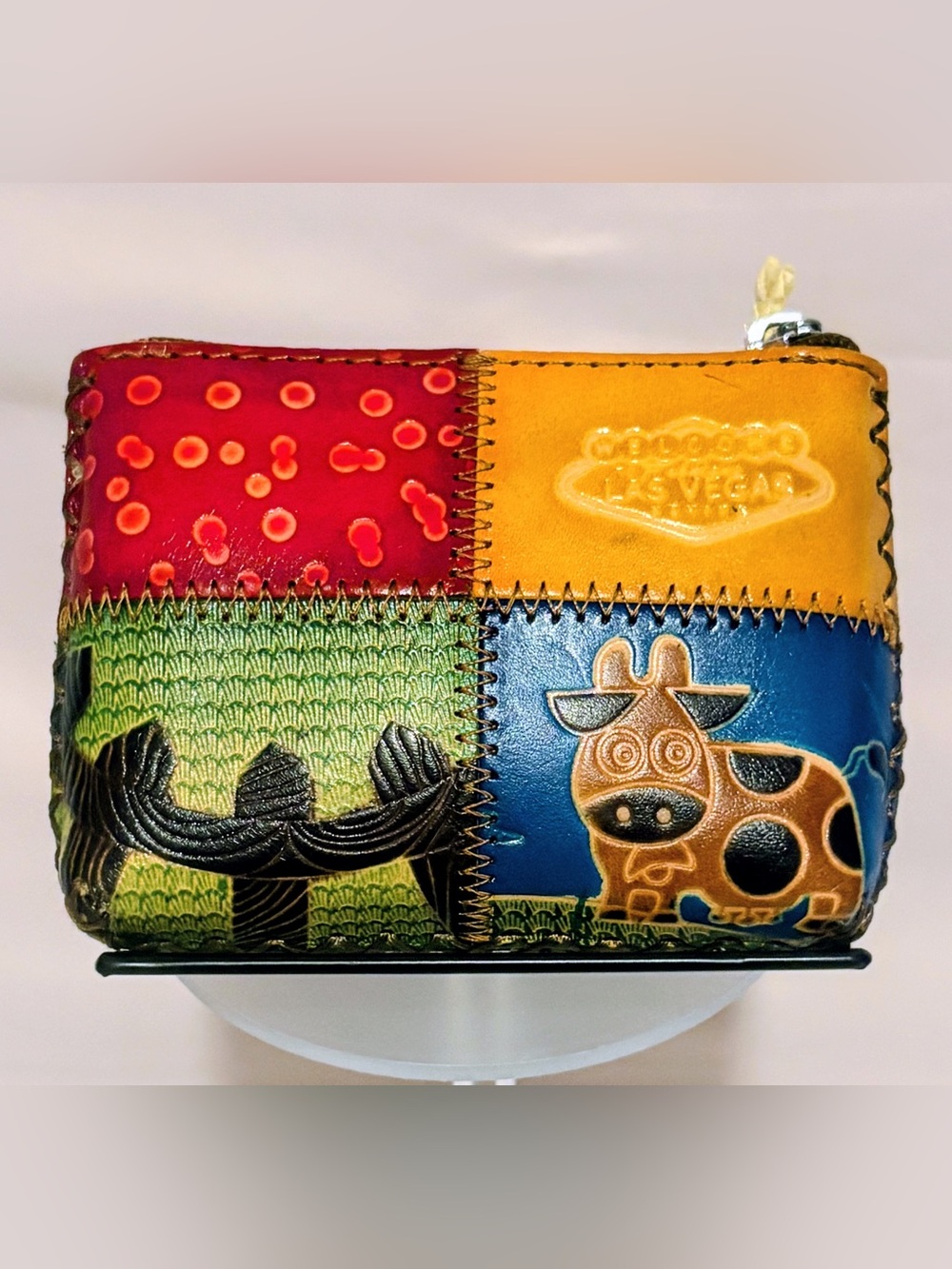 *5 for $30 Bright Patchwork Coin Purse - Las Vegas